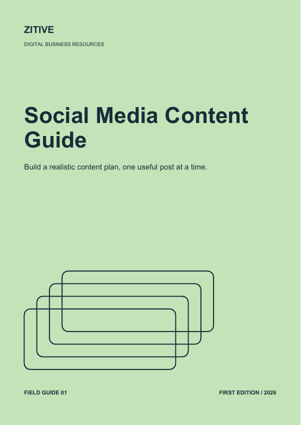 Zitive Social Media Content Guide cover
