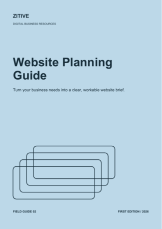 Zitive Website Planning Guide digital resource cover